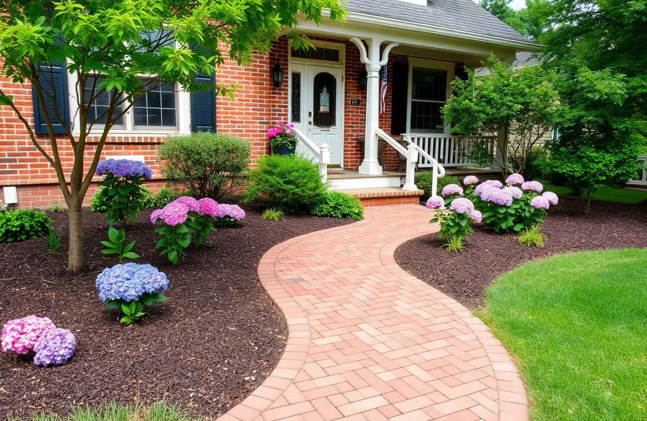Hydrangea landscaping in Painesville, OH