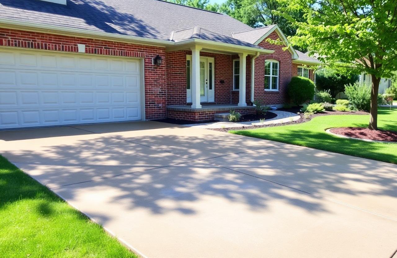Power washed driveway in Wickliffe, OH