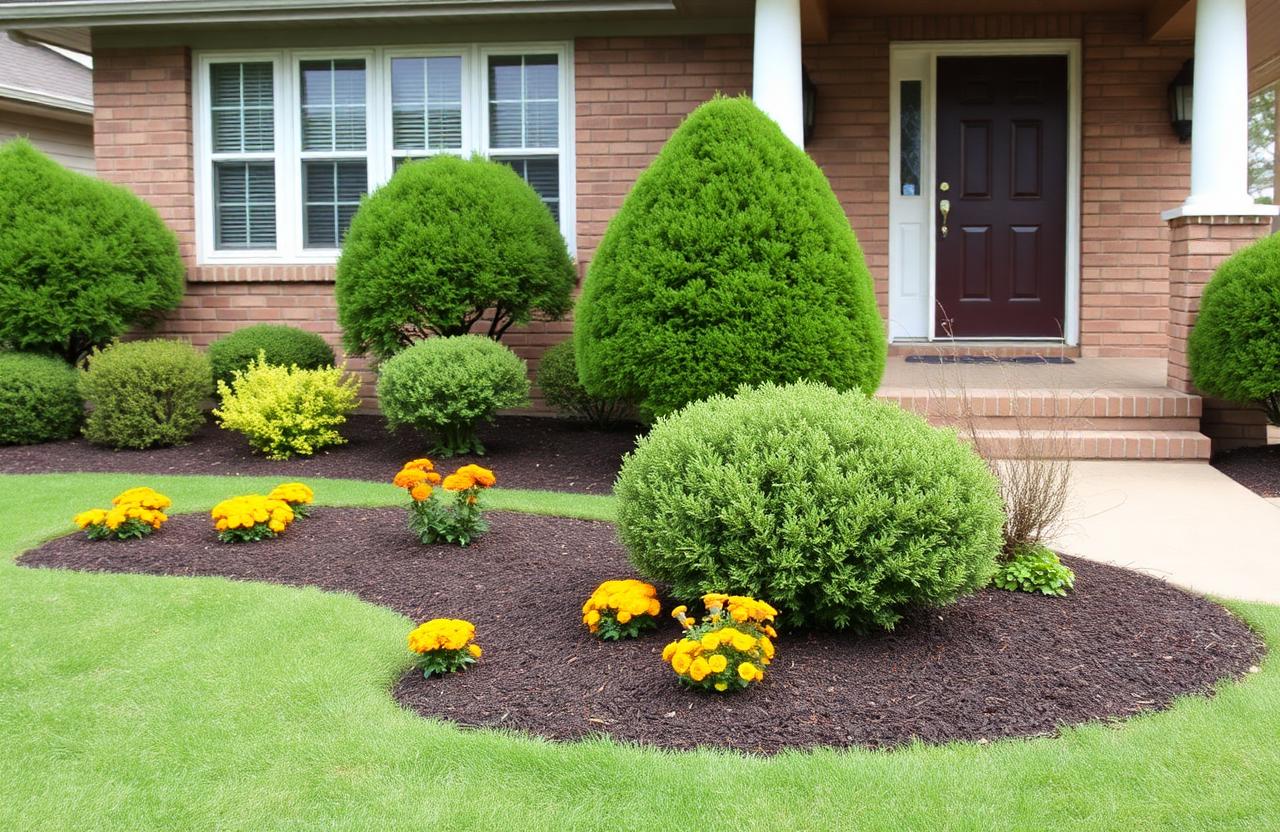 Front yard landscaping in Willowick, OH