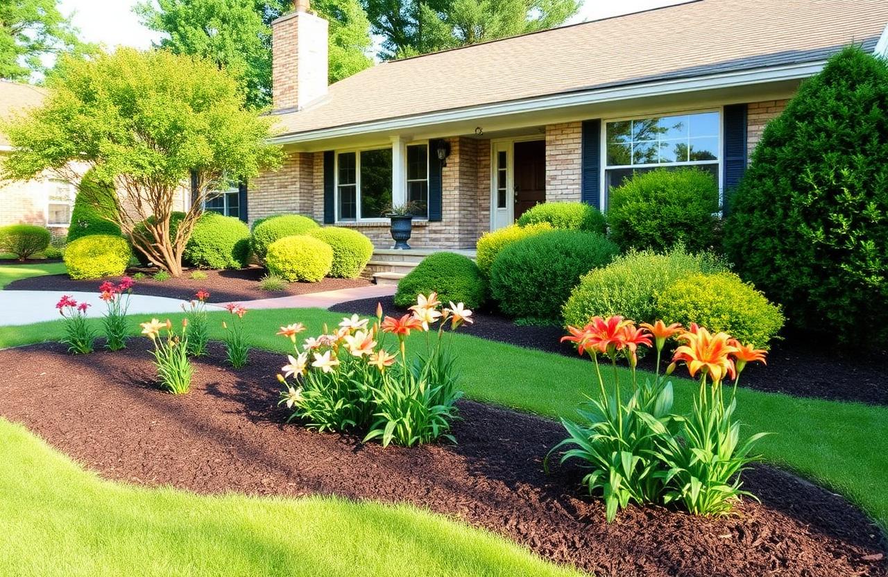 Front yard landscaping in Eastlake, OH